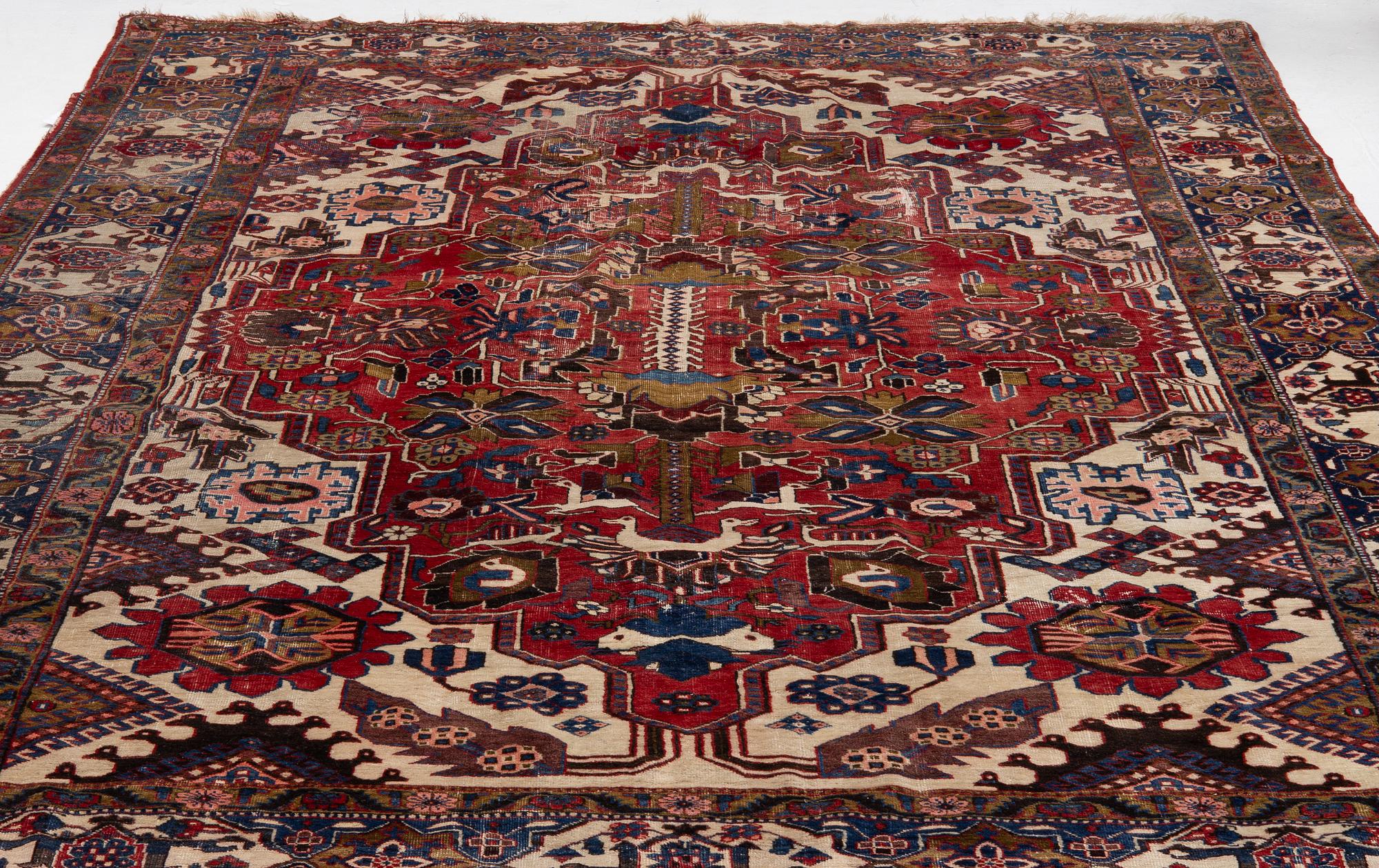 Carpet, Heris, antique, 350 x 245 cm.