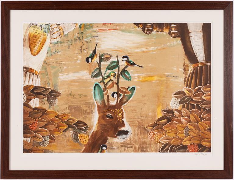 Ernst Billgren, "Bruna väninnor"- Ur portföljen "Vid vägens slut".