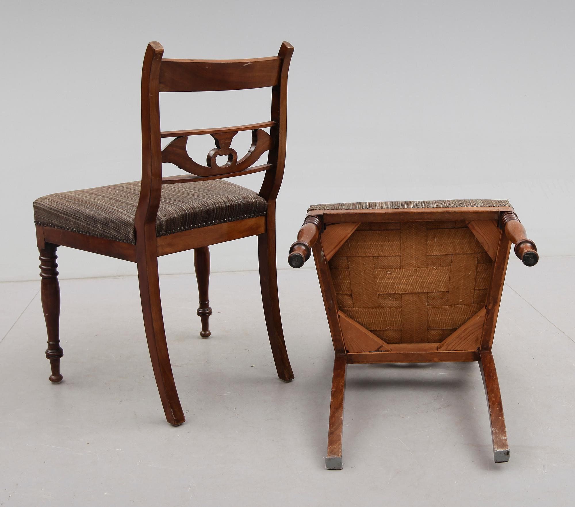 STOLAR, 4 st, senempire, 1800-talets mitt.