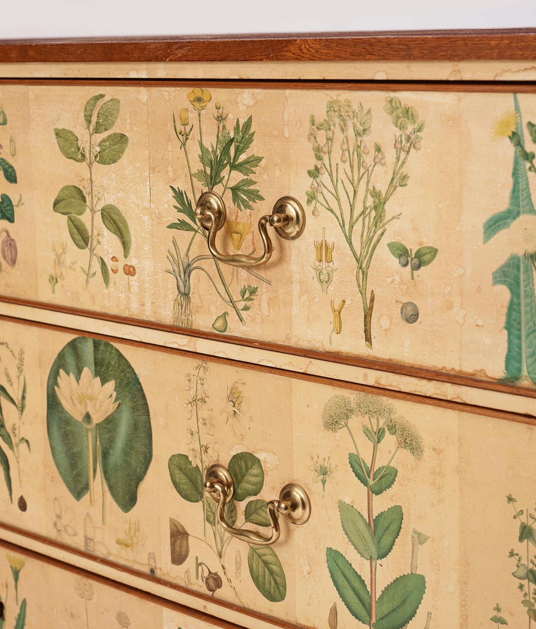 Josef Frank, a 'Flora' chest of drawers, Svenskt Tenn Sweden 1930-40s.