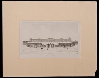 GRAVYRER, 5 st, stålstick, Frankrike 1800-tal.