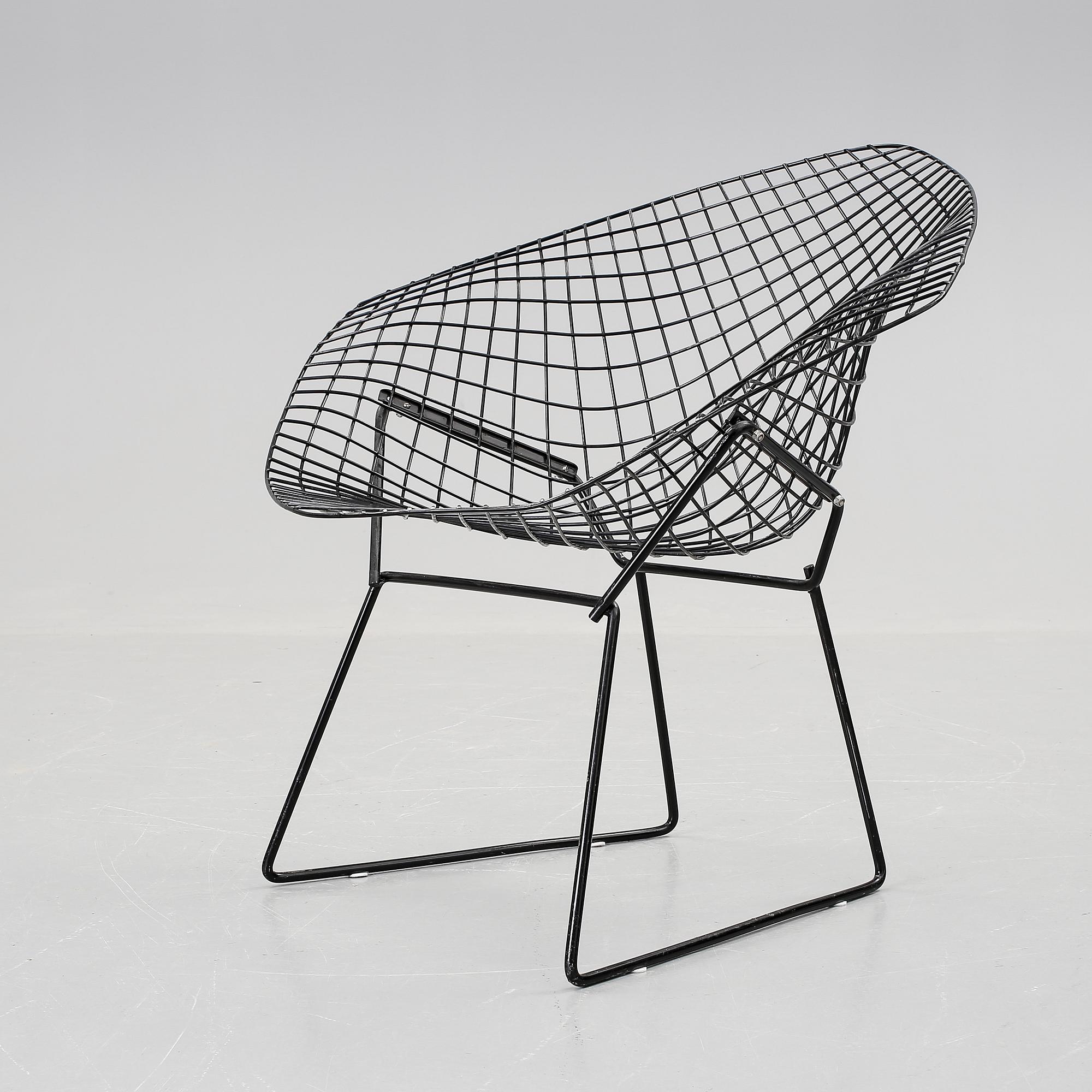 FÅTÖLJ, "Diamond Chair", Harry Bertoia, 1900-talets andra hälft.