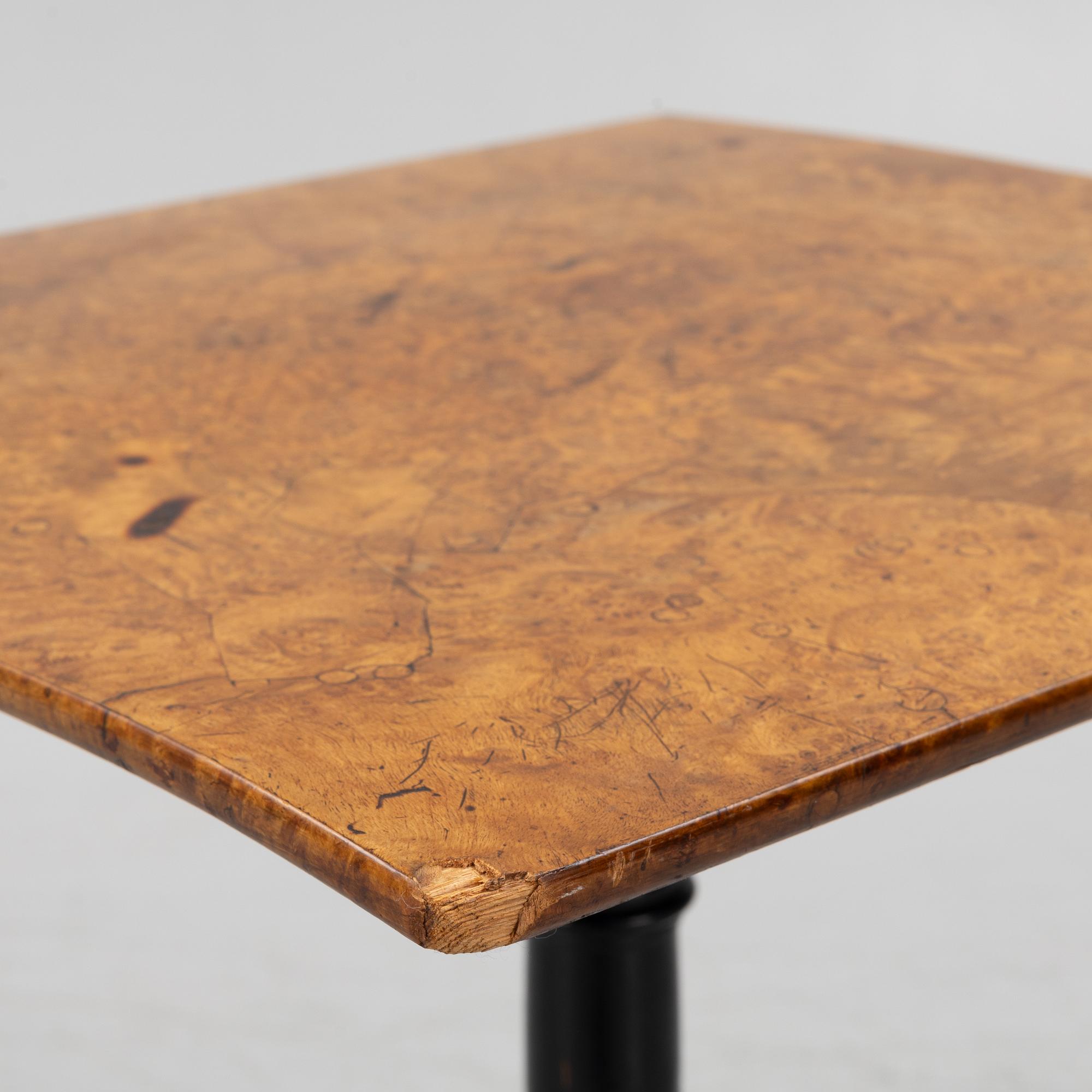 Folding table, 19th century.