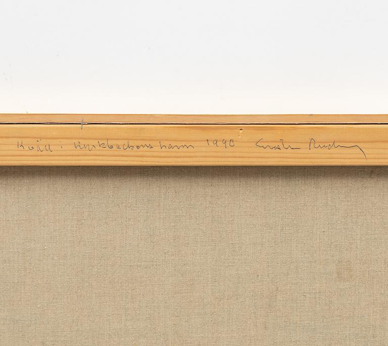 Gustav Rudberg, "Evening in Kyrkbacken's Harbour.".