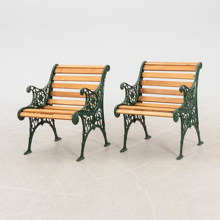 Garden set, 4 pieces, second half of the 20th century.