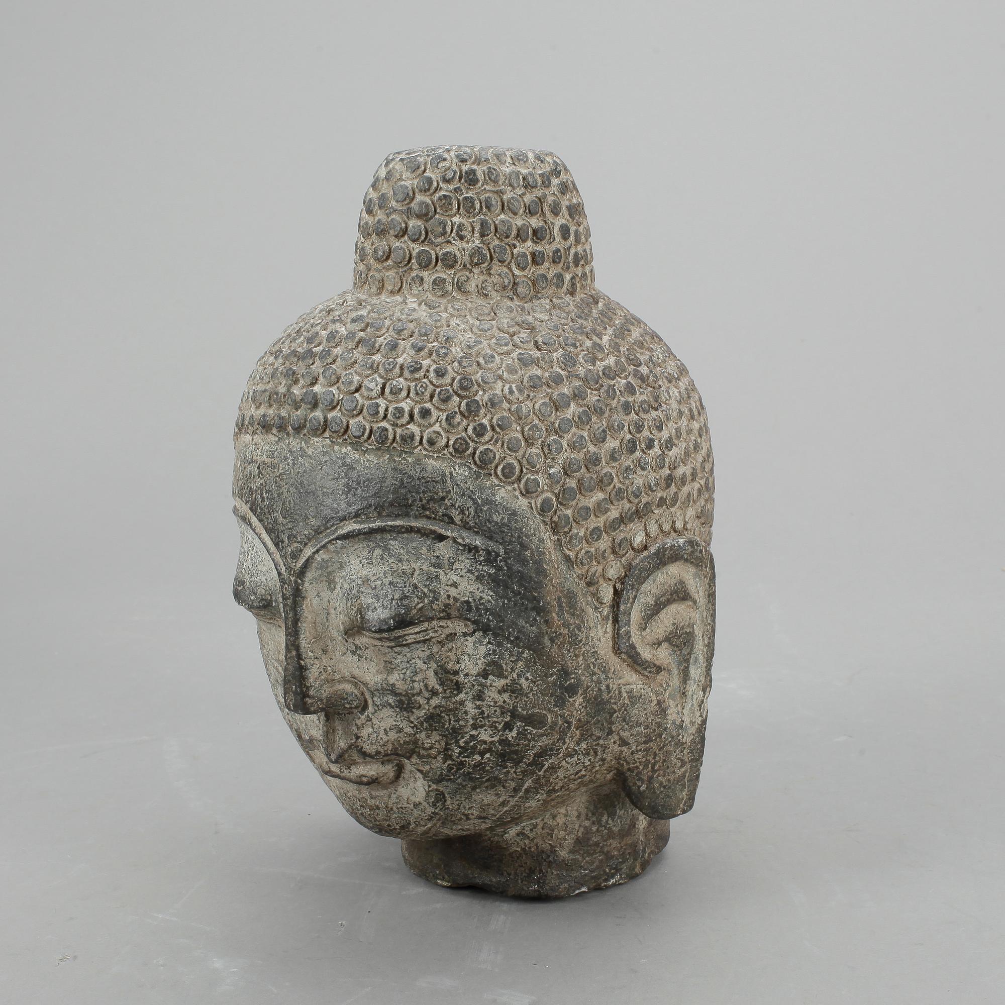 STENHUVUD, Buddha, Asien 1900-tal.