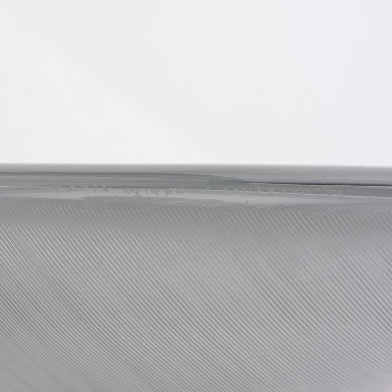 SKÅL, glas, "Lehti" (Blad), Tapio Wirkkala, Iittala, signerad och daterad -54.