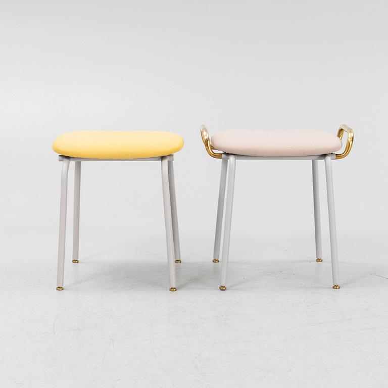 Mathieu Gustafsson, two prototype stools, Ói, 2019.