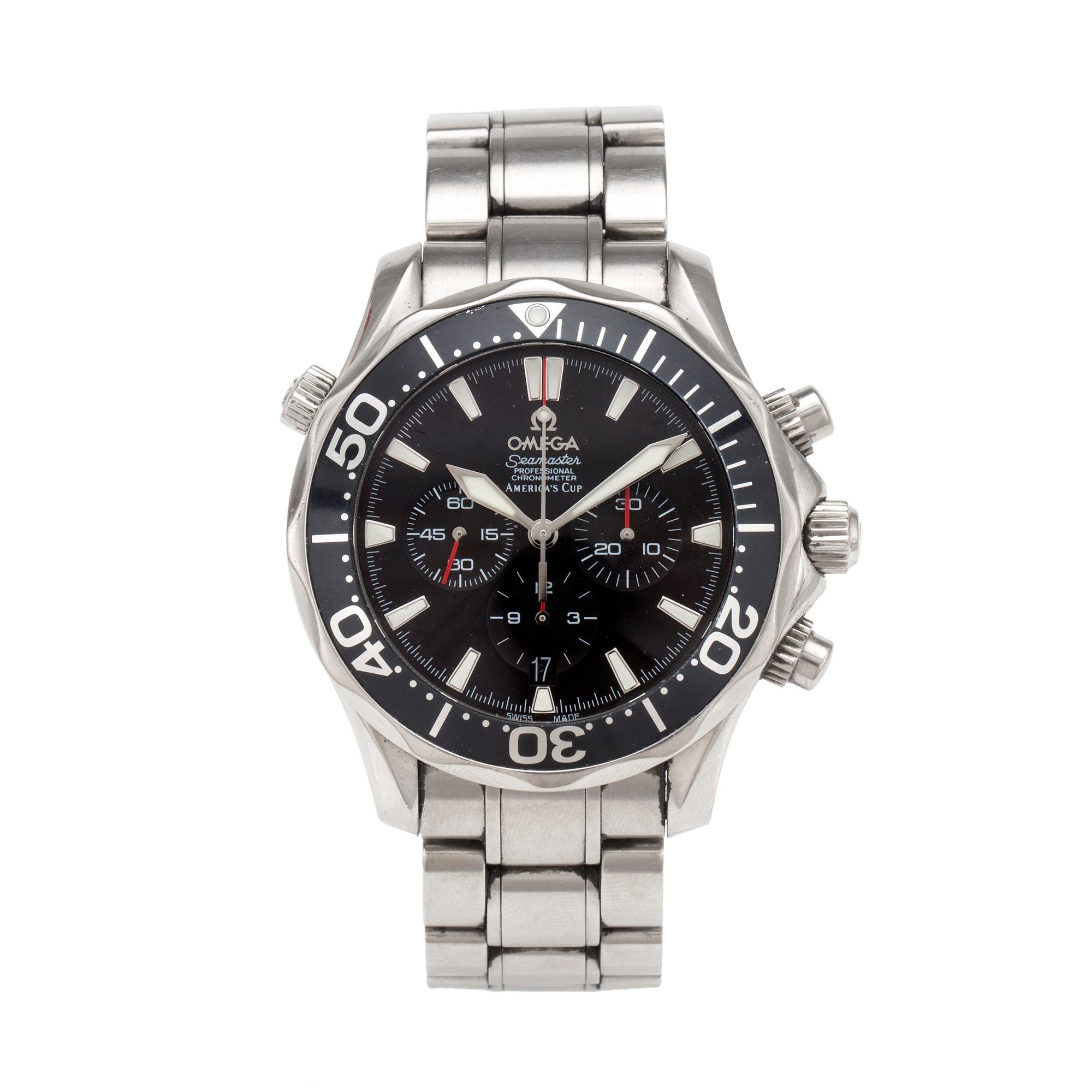 OMEGA, Seamaster, America's Cup, Chronometer, chronograph, wristwatch, 41,5 mm,