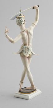 FIGUR, porslin, C Werner, Hutschenreuther, 1900-talets mitt.