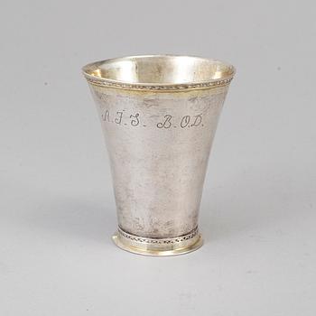 M Simons, bägare, silver, Piteå (1756-59).