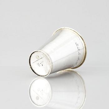 Mattias Möller, bägare, silver, Stockholm 1703. Karolinsk.