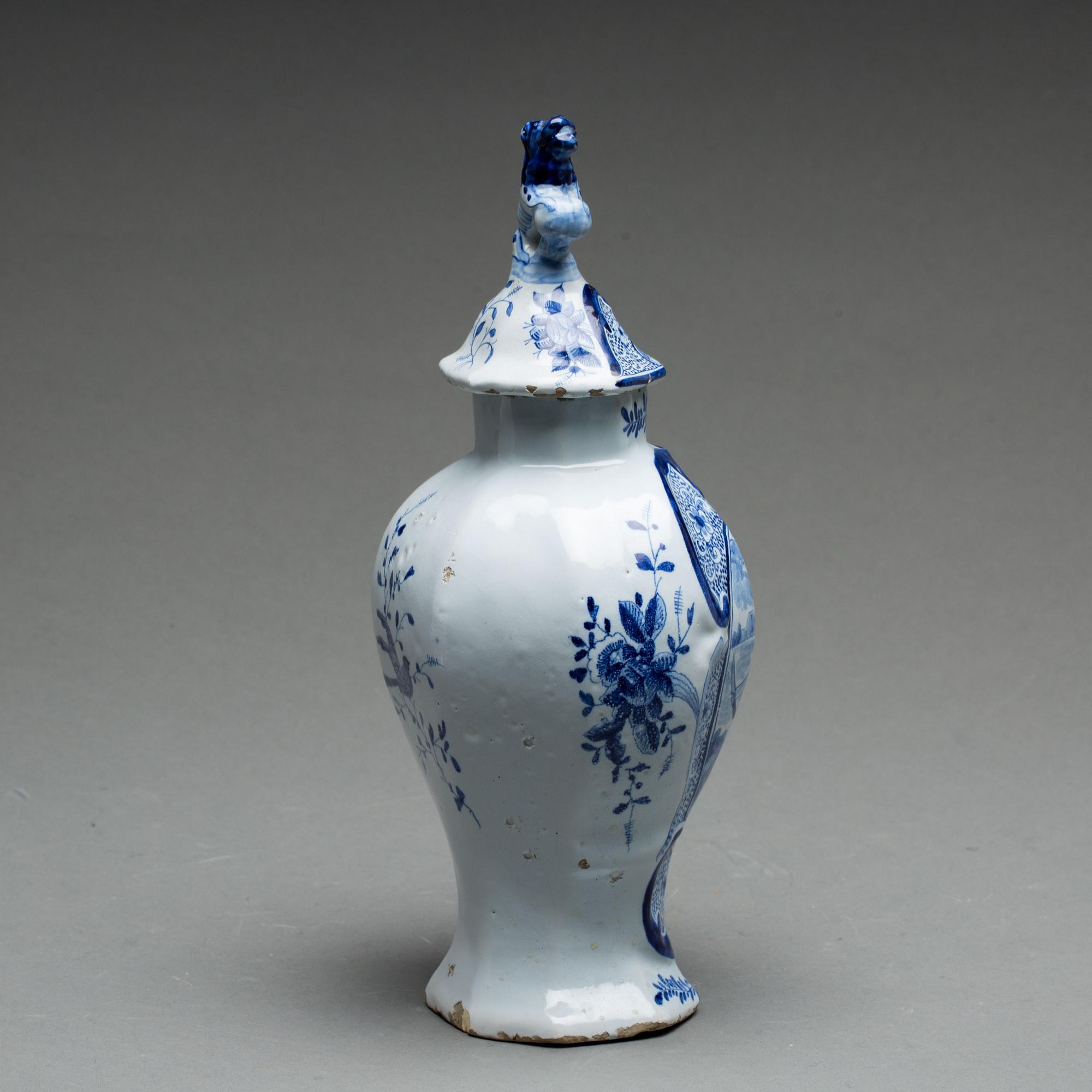 LOCKURNA, fajans, Delft, 1700-tal.