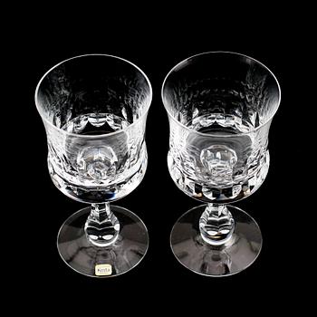 RÖDVINSGLAS, 12 st, "Prince", Göran Wärff, Kosta.
