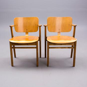 ILMARI TAPIOVAARA, SIX ARMCHAIRS. Domus. 1940/50s.