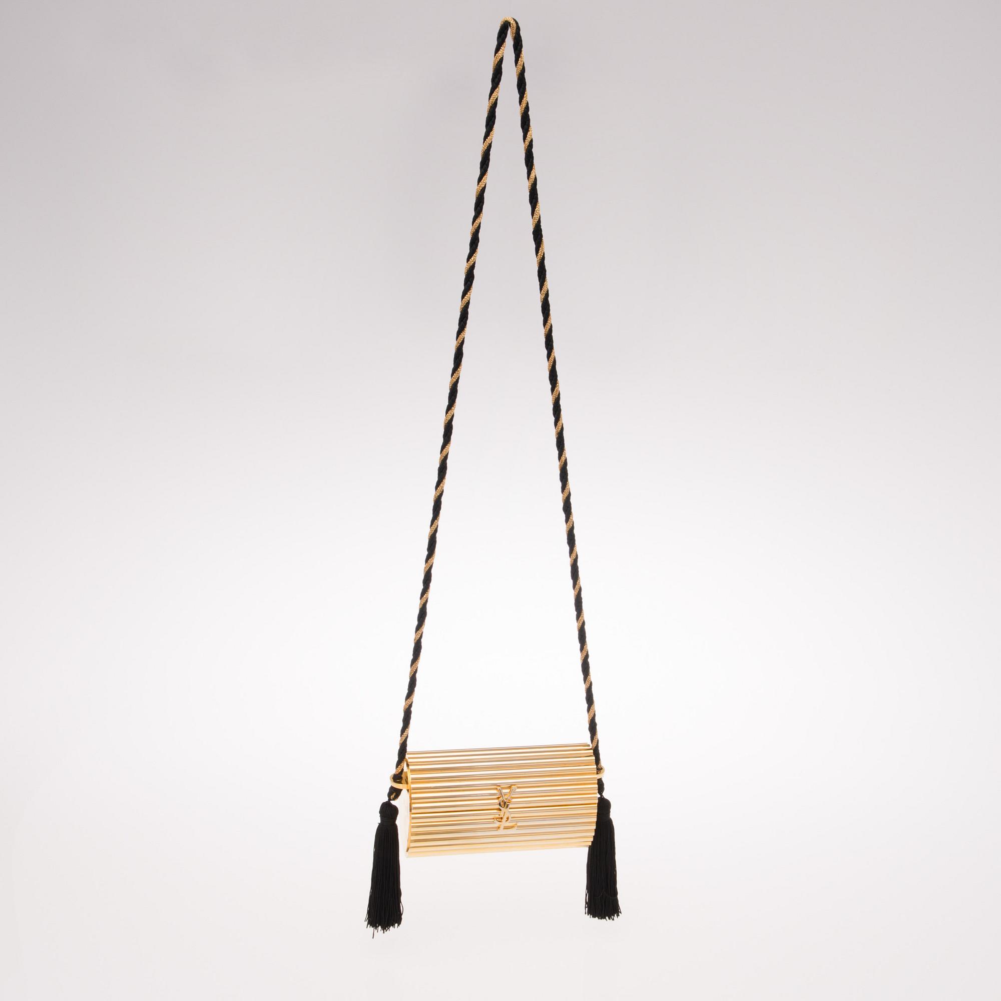 EVENING PURSE, "Minaudière", Yves Saint Laurent, 1980s.