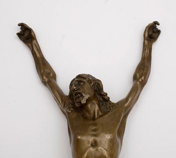 JESUSFIGUR, brons, barock, 1600/1700-tal.