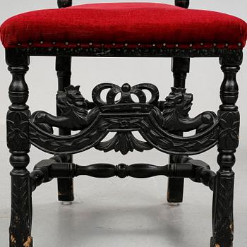 STOL, barockstil, omkring sekelskiftet 1900.