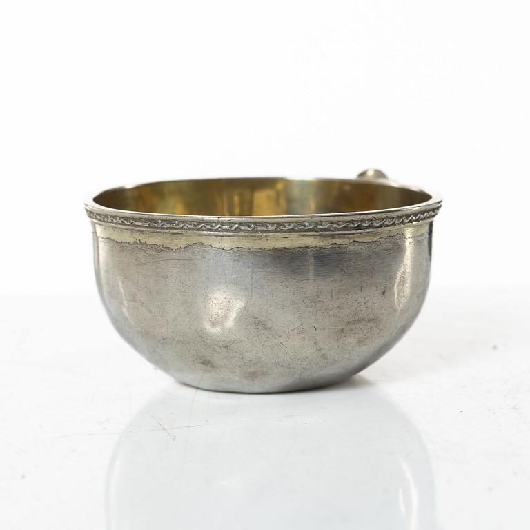 A Swedish parcel-gilt silver cup, mark of Johan Wasserman, Lindesberg, Sweden 1782.