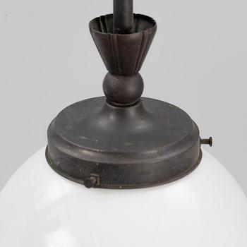 Harald Notini, taklampor ett par, modell "6185", Arvid Böhlmarks Lampfabrik, 1920-tal.