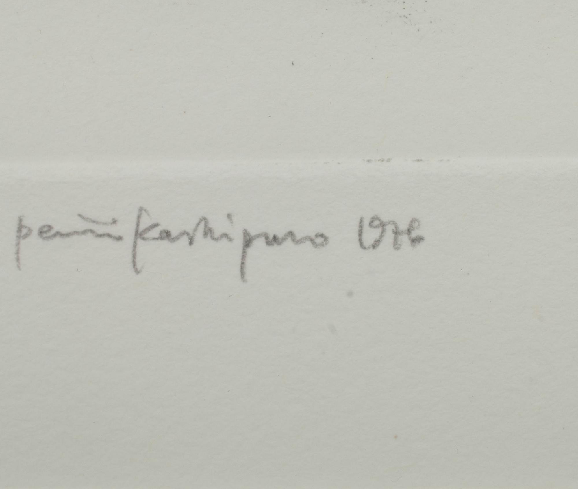 PENTTI KASKIPURO, etsning, 70/99, signerad och daterad 1976.