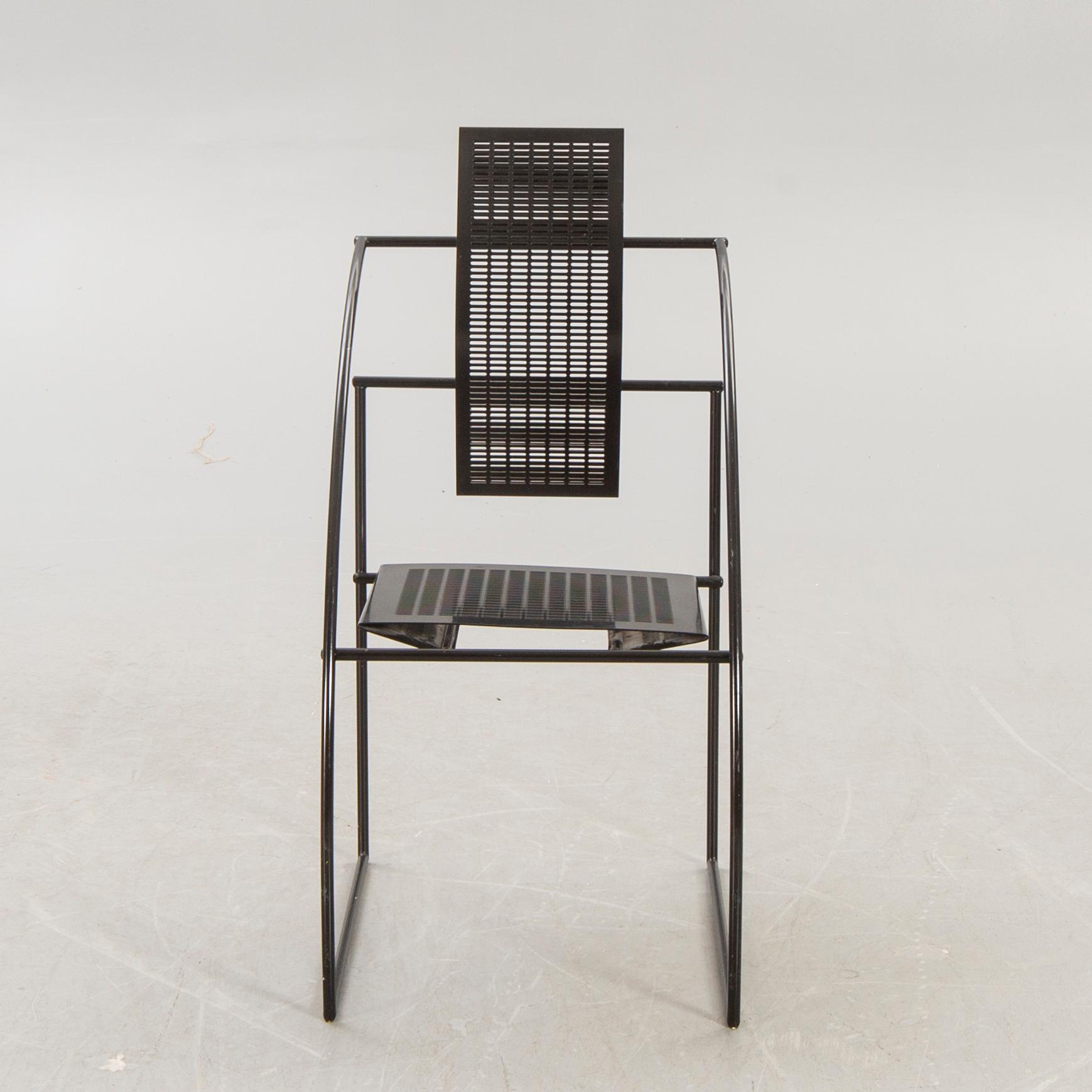 Mario Botta stol "Quinta" Alias Italien 1980-tal.