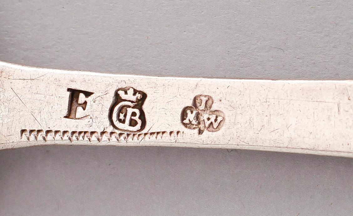 SKED, silver, Johan Martin Winterstein, Göteborg 1699. Vikt ca 65 gram.