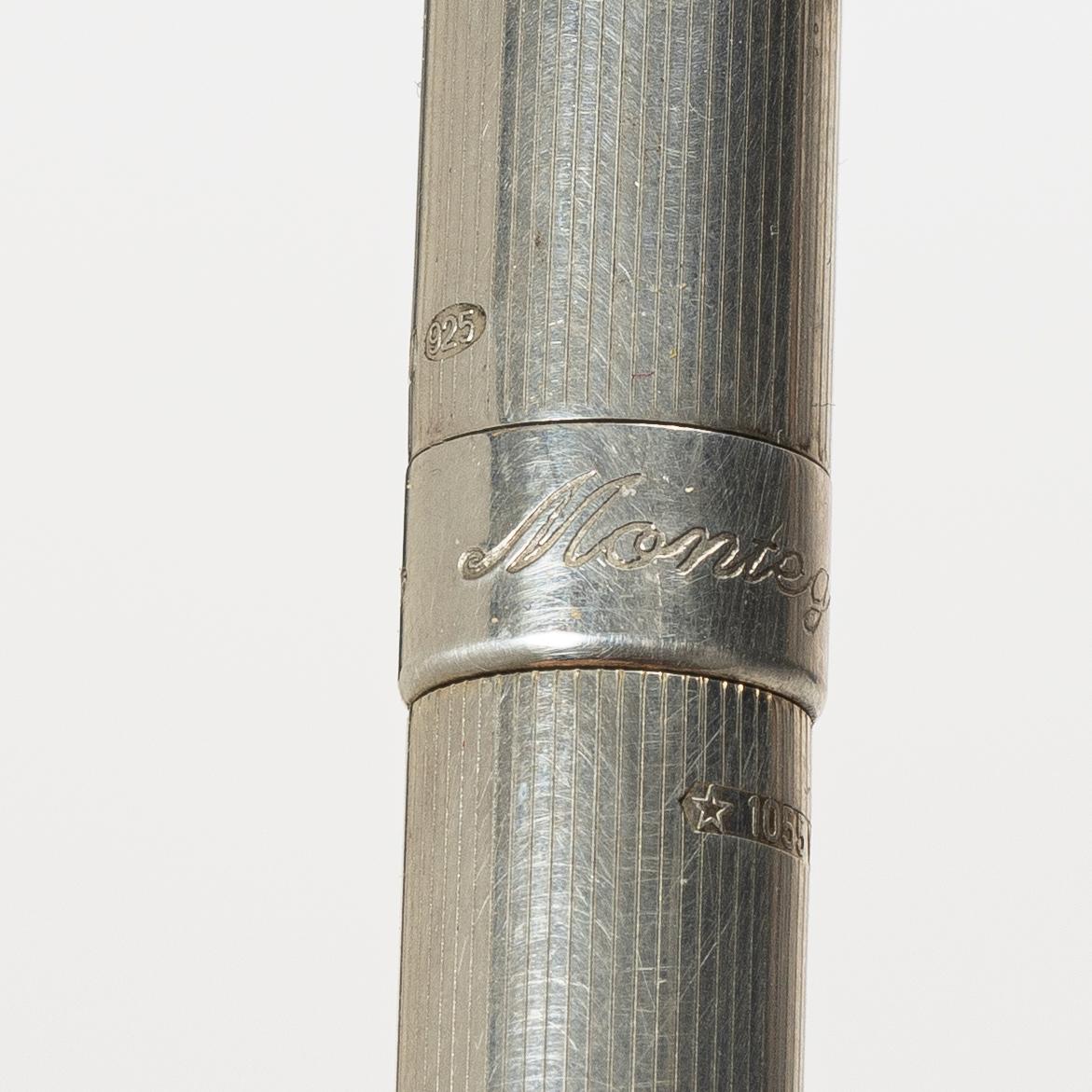 Montegrappa, kulspetspenna, sterlingsilver, Italien.