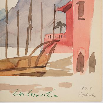 Lotte Laserstein, Harbour scene from Southern Europe.