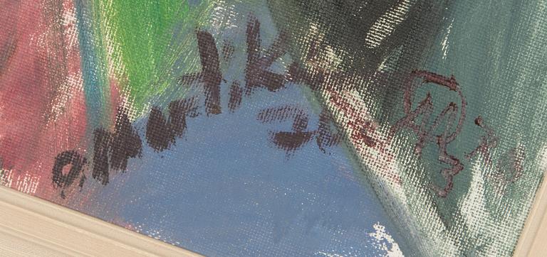 Olavi Martikainen, olja på pannå, signerad och daterad-70.