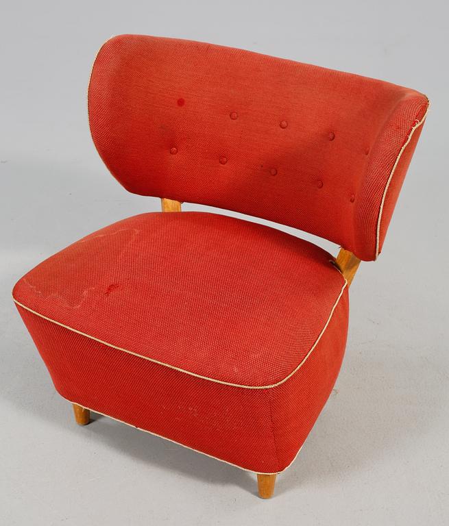 FÅTÖLJ, sannolikt Otto Schulz, 1900-talets mitt.