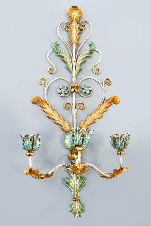 Lampetter ett par barockstil Italien 1900-talets mitt.
