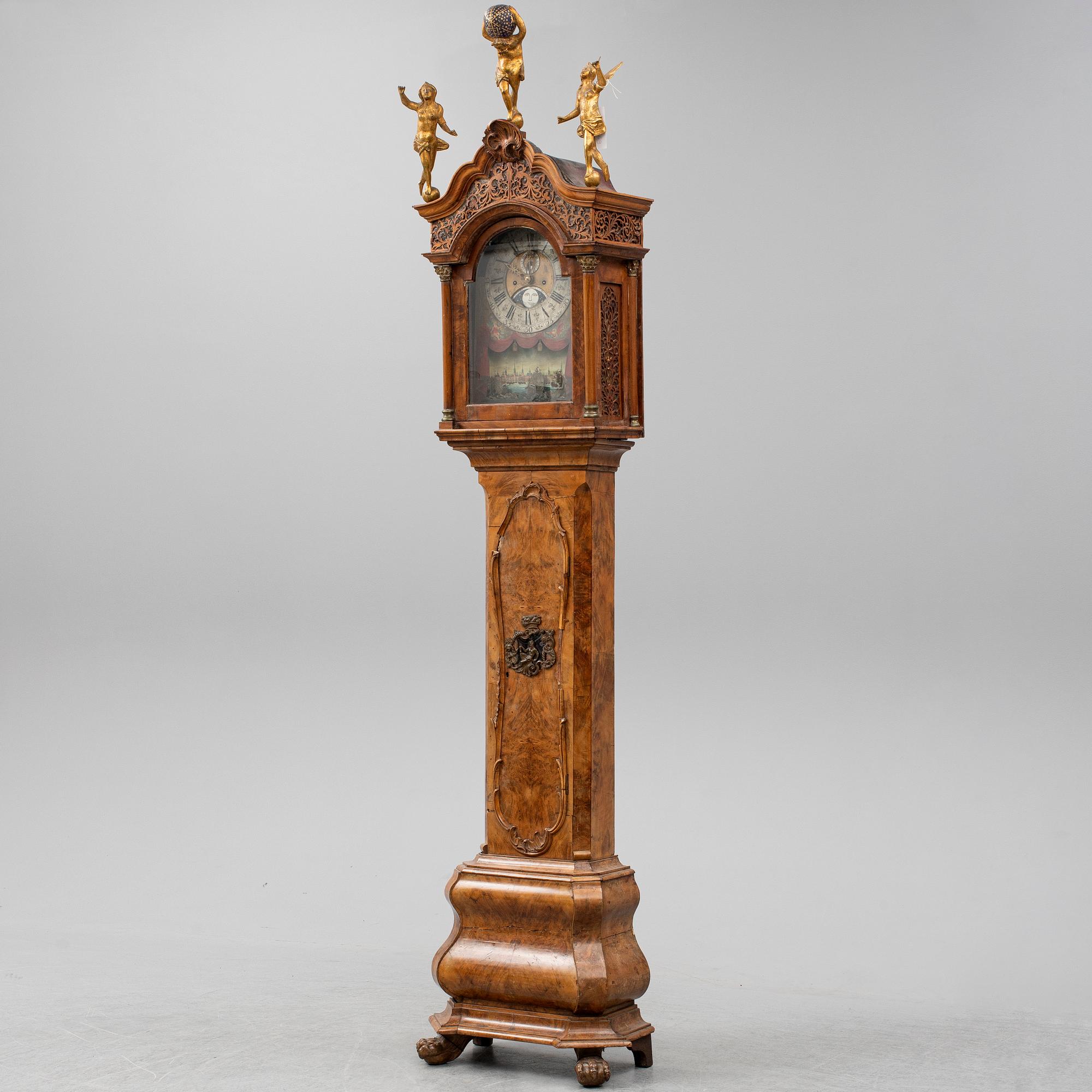 LONGCASE CLOCK, Gerut Bramer, Amsterdam. Second half of the 18th century.
