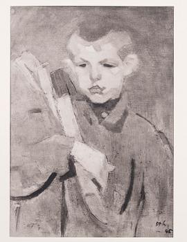 HELENE SCHJERFBECK, mapp med reproduktioner, 48 st.