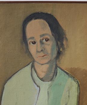 Vera Frisén, olja på uppfodrad duk, signerad.