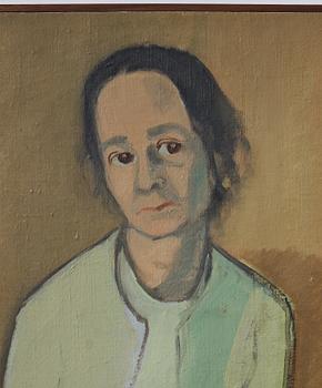 Vera Frisén, oil on relined canvas, signed.