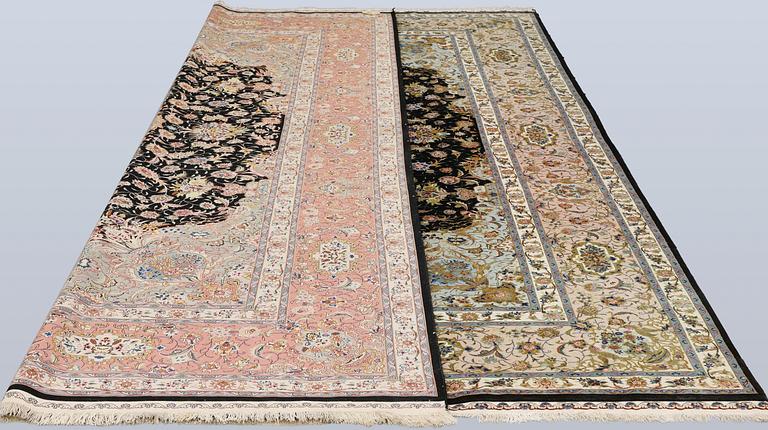 Matta, Täbris, part silk, s.k. 70 Radj, ca 350 x 250 cm.