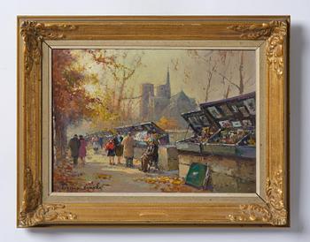 Edouard Cortes, Notre-Dame et les Bouquinistes.