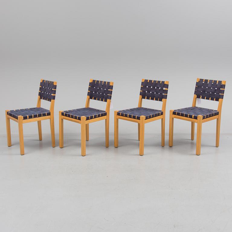Aino Aalto, 4 chairs modell 615, Artek.