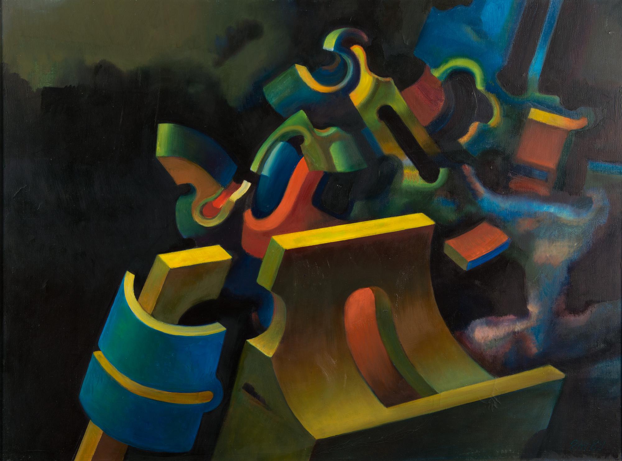 oil on canvas, signed and dated -89.