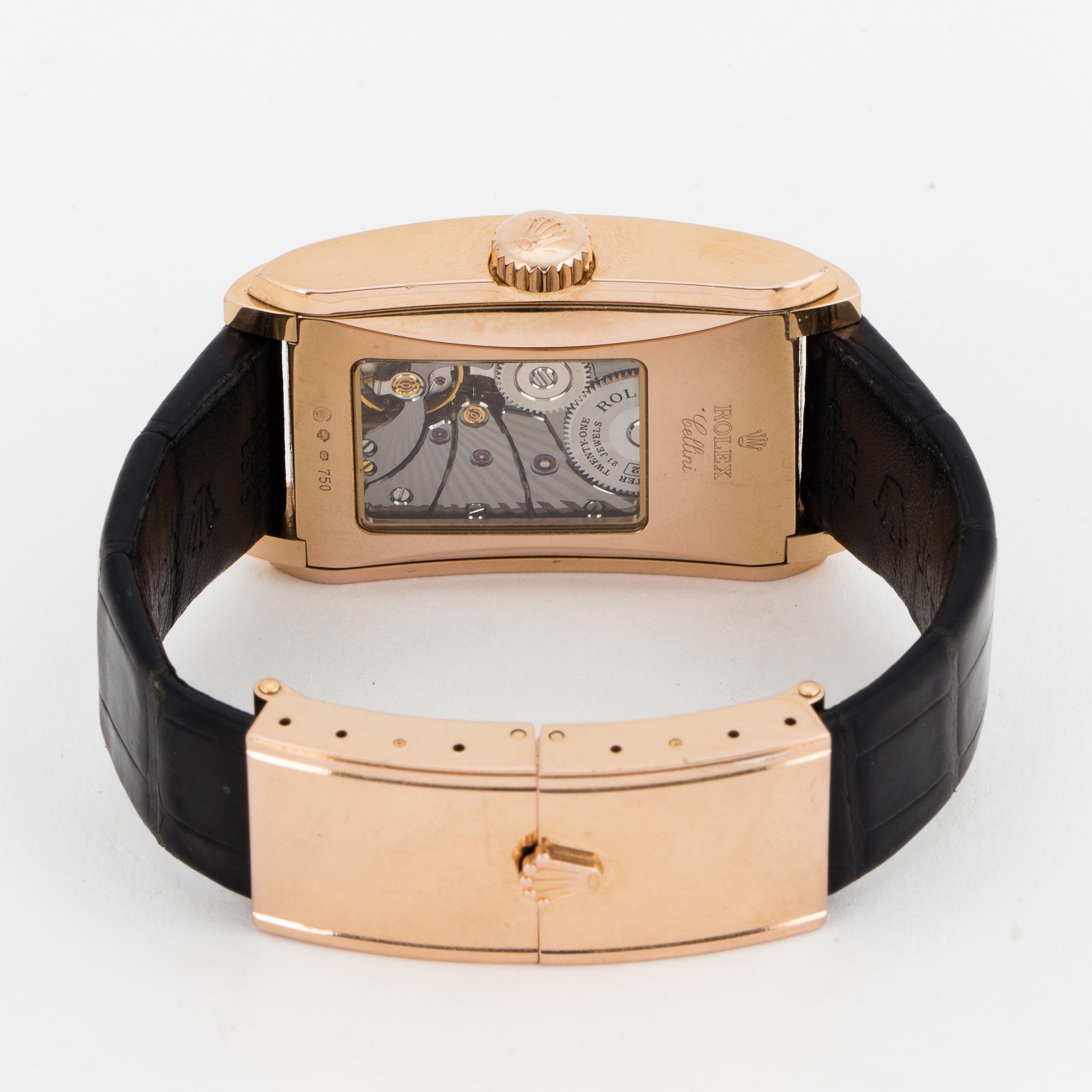 ROLEX, Cellini, Prince, Chronometer, wristwatch, 26,5 x 36 (44) mm.