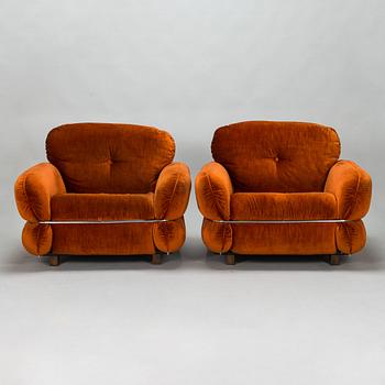Kurt Hvitsjö, A pair of 1970's 'Hannibal' armchairs for Isku.