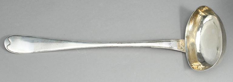 SOPPSLEV OCH RAGUSKED, silver, Johan Abraham Hallard, Stockholm 1794 och Carl Petter Åberg, Arboga 1798. Ca 302 gram.