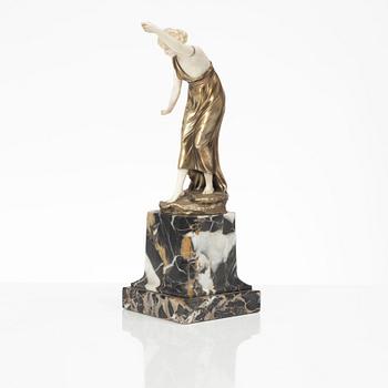 Ferdinand Preiss, figurine, Art Deco, France, 1920s.