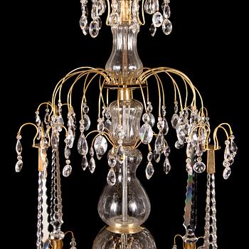 A chandelier from first half of the 19th century. Height 87 cm.