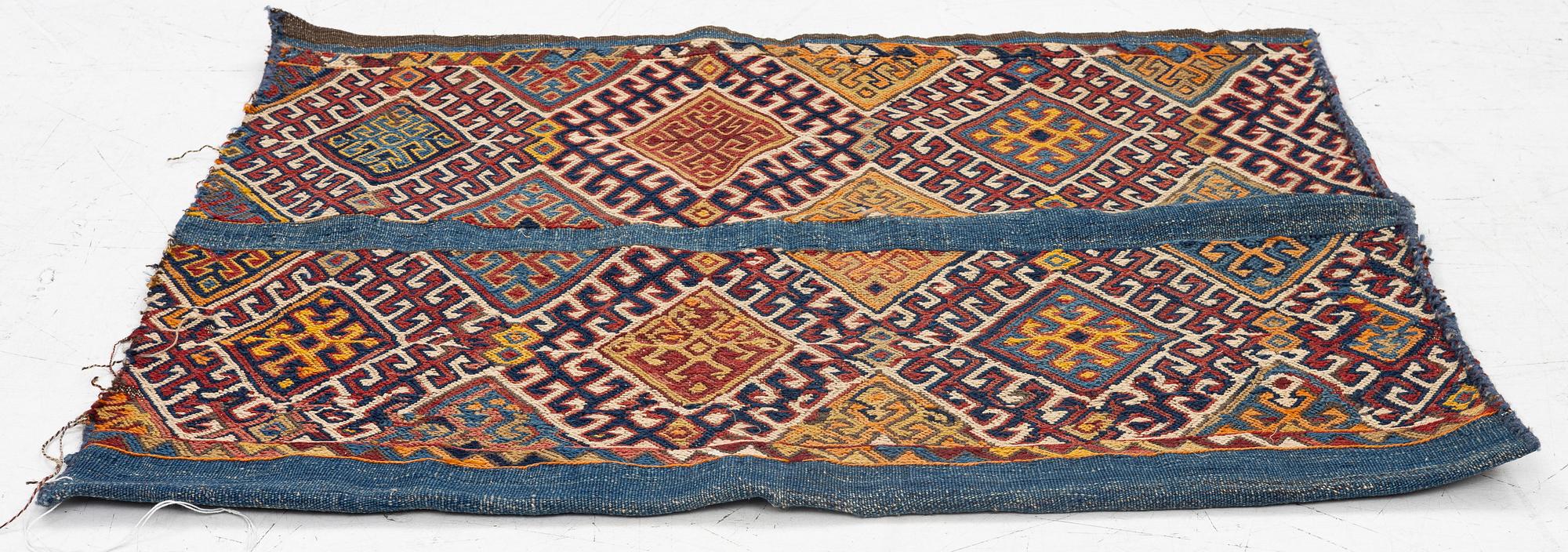An antique soumak 'Bagface', ca 88 x 67 cm, Probably Cappadocia.