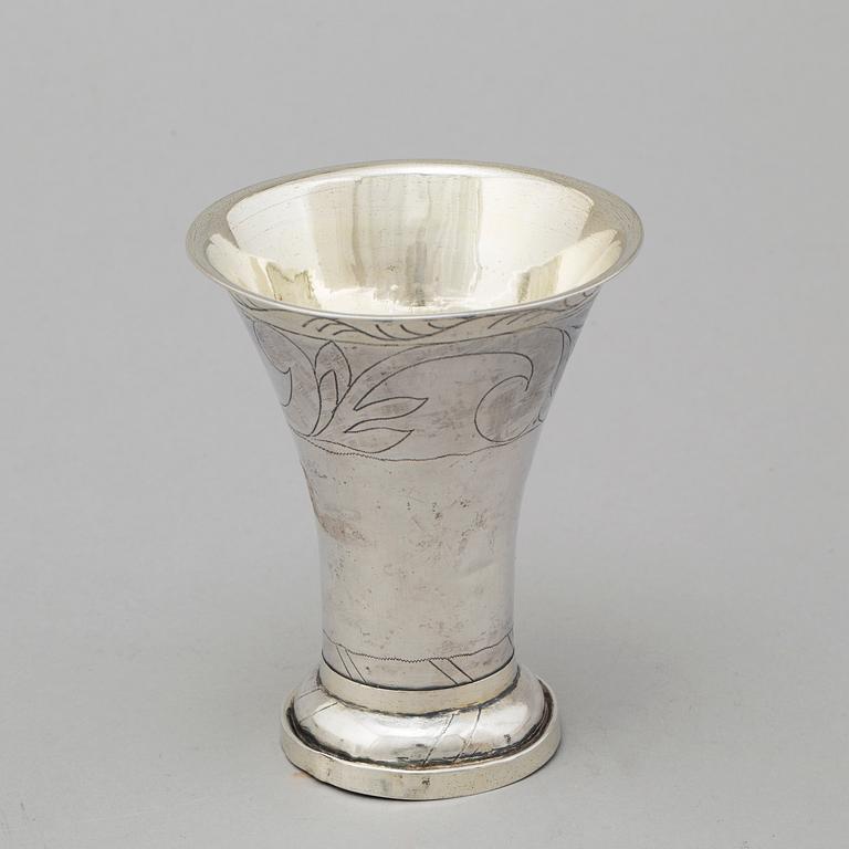 A SWEDISH SILVER BEAKER, Eric Björkman, Eskilstuna 1832.