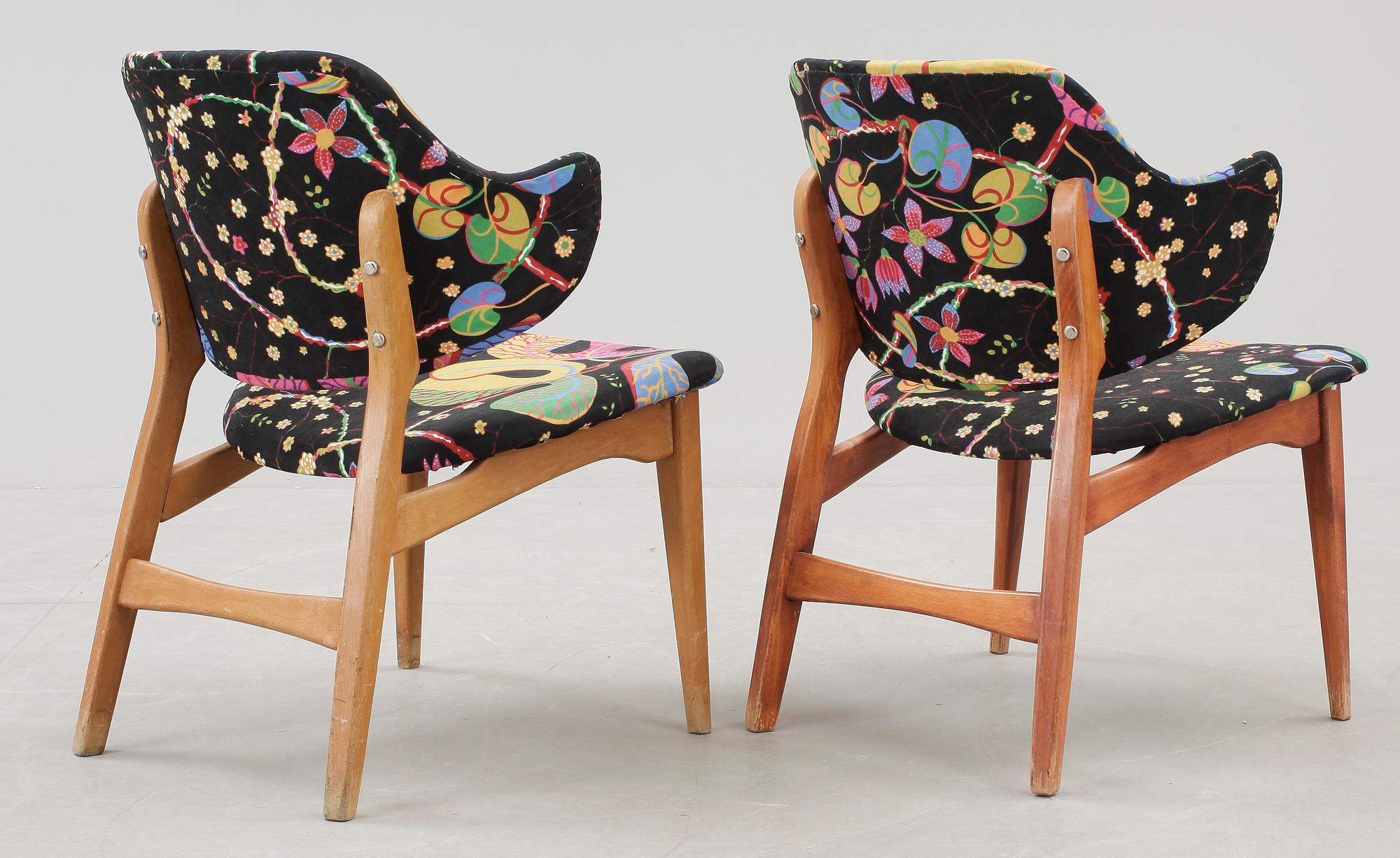 KARMSTOLAR, ett par, "Winni", Ikea, 1960-tal.