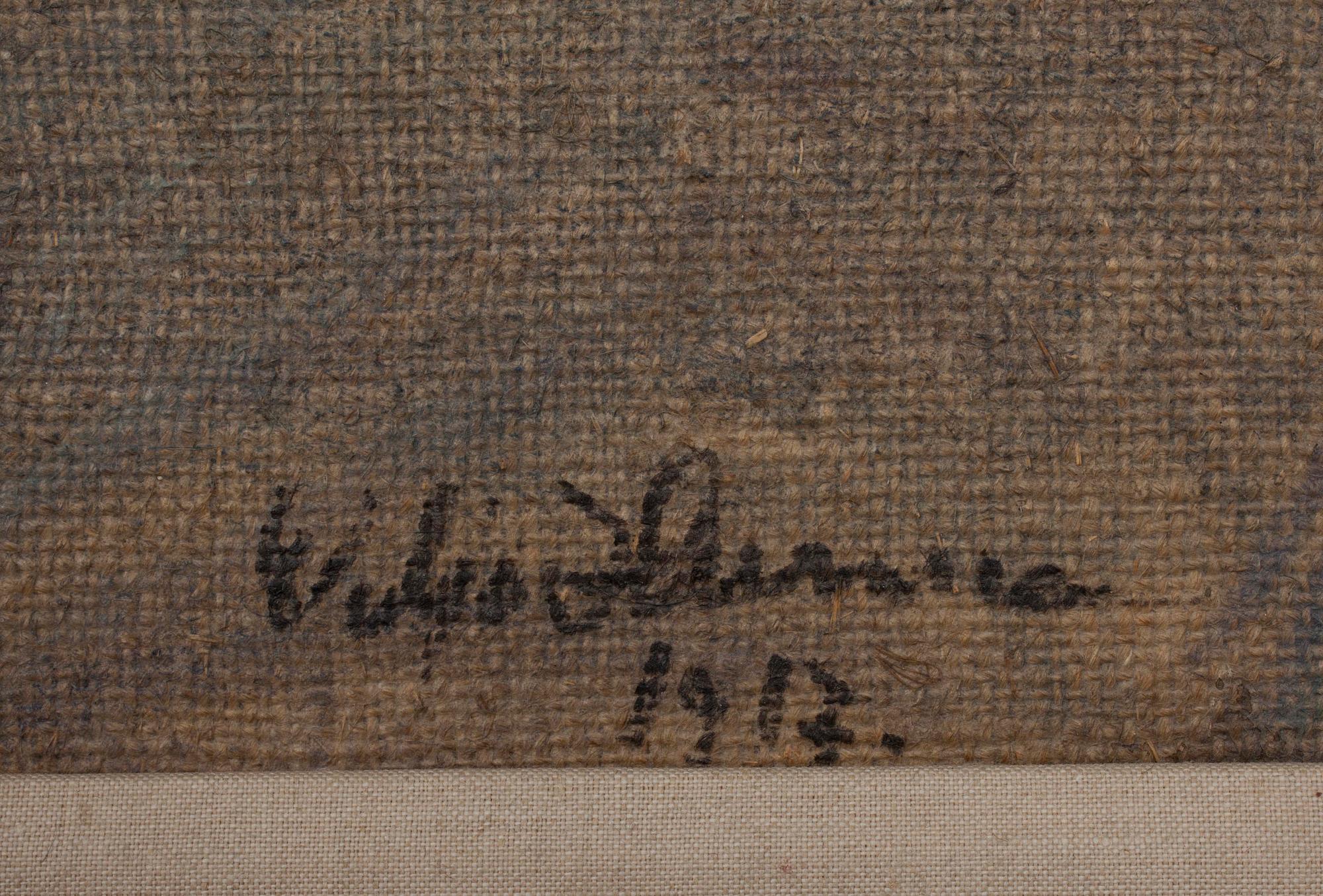 VILJO HURME, olja på duk, signerad och daterad 1917.