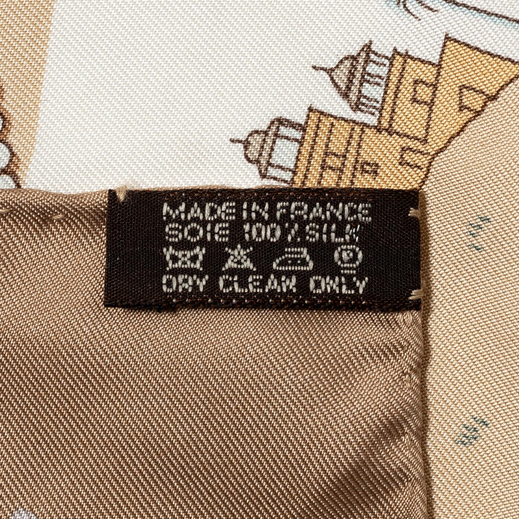 Hermès, scarf, "Caparaçons de la France et de l'Inde".